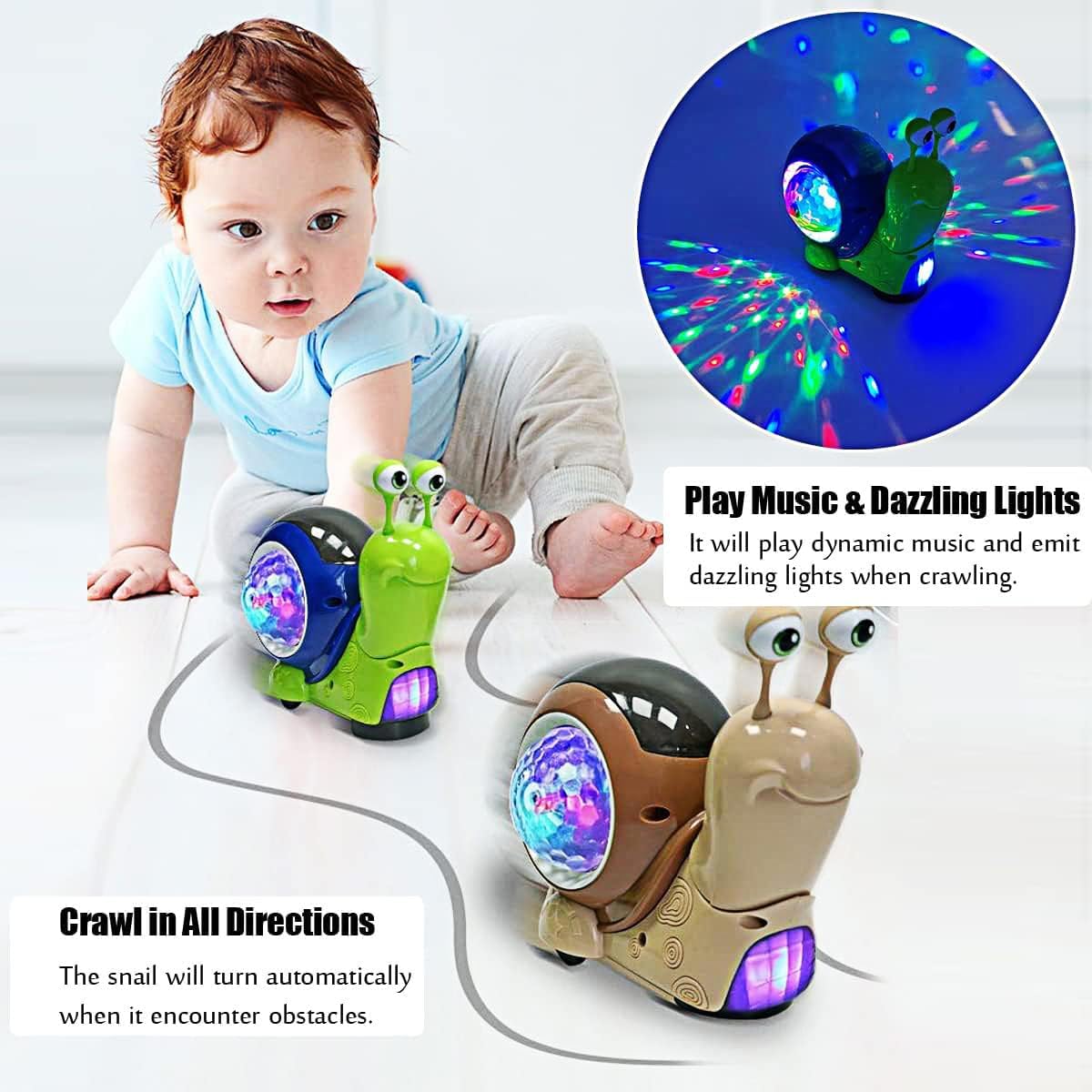 Phone Accessories Baby - 다니는 달팽이 아기 장난감, 엎드려 놀기