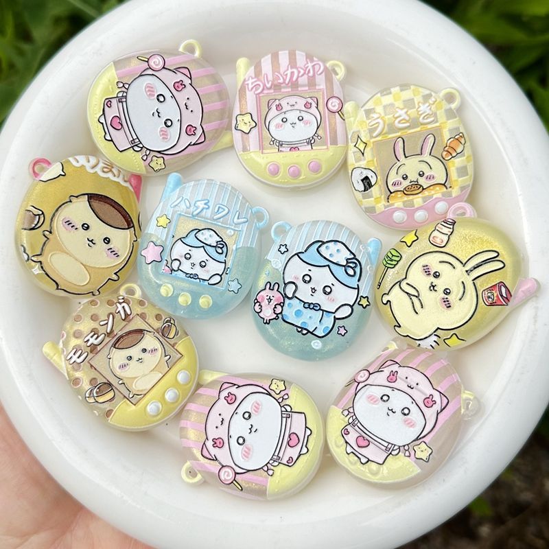 Phone Accessories Beads - 만화 발광 프린트 치이카와 홀 키체인