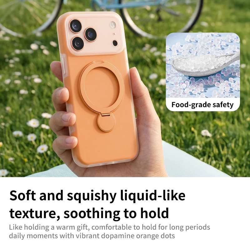 Quirky Phone Accessories - 두꺼운 젤리 실리콘 마그네틱 홀더 폰