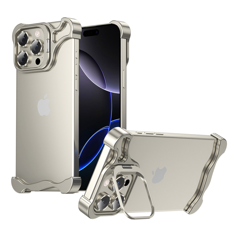 Quirky Phone Accessories - 메탈 프레임리스 범퍼 렌즈 홀더 충격