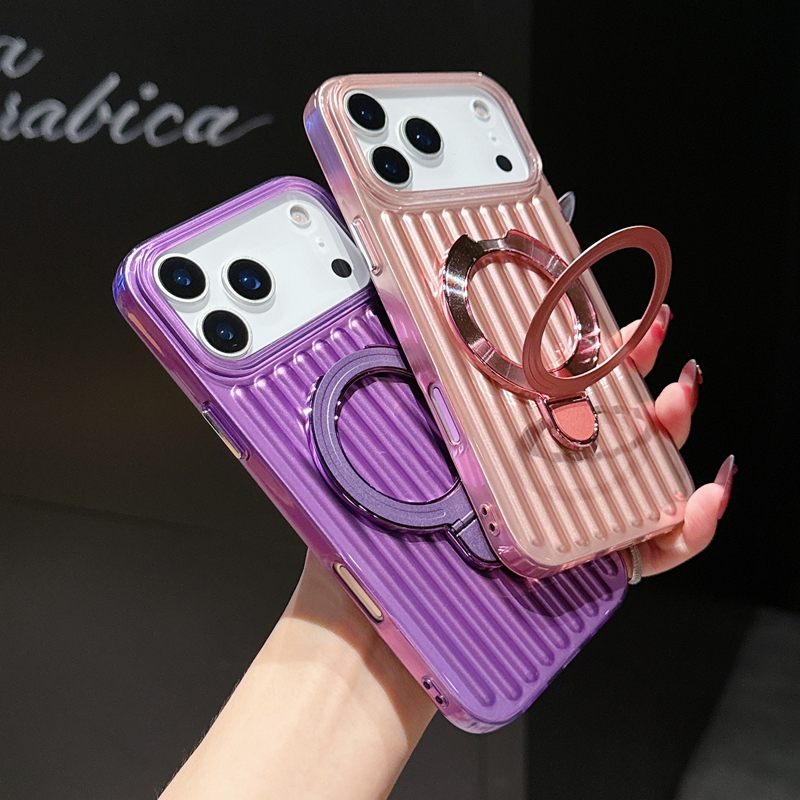 Phone Ring Holder - 럭셔리 스트라이프 링 홀더 마그네틱 폰