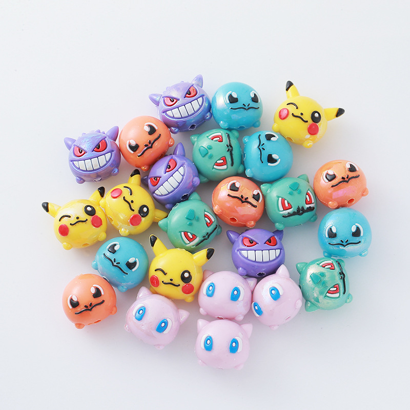 12pcs 포켓몬 비드 DIY 휴대 전화 스트랩 키 체 - Phone Accessories Beads 리뷰 및 가격
