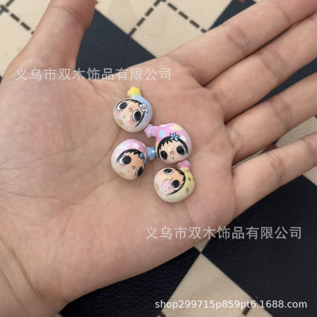 10개 프린트된 릴리프 별 모양 모자 유유 아바타 비즈 - Phone Accessories Beads 리뷰 및 가격