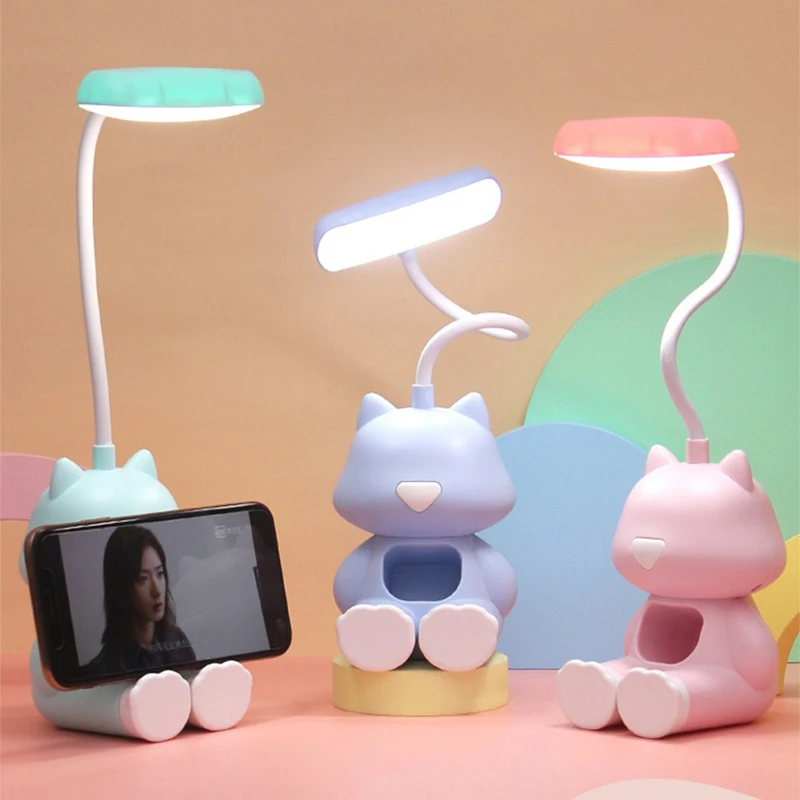 창의적인 LED 서재 책상 램프, 전화 거치대 침대 옆 - Phone Accessories Baby 리뷰 및 가격