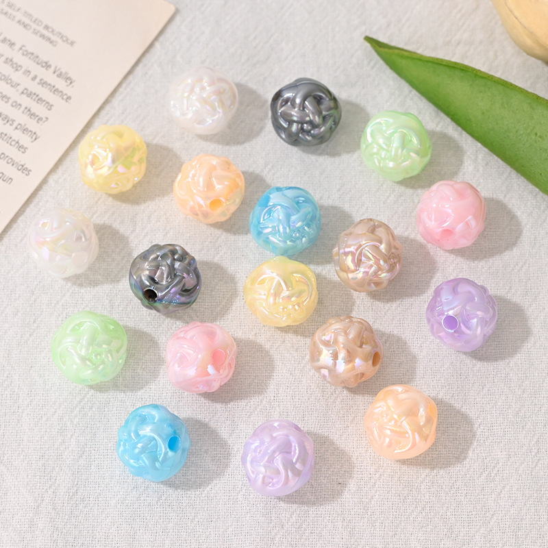 10개 아크릴 원사 볼 비즈, DIY 폰줄, 펜, 키체 - Phone Accessories Beads 리뷰 및 가격