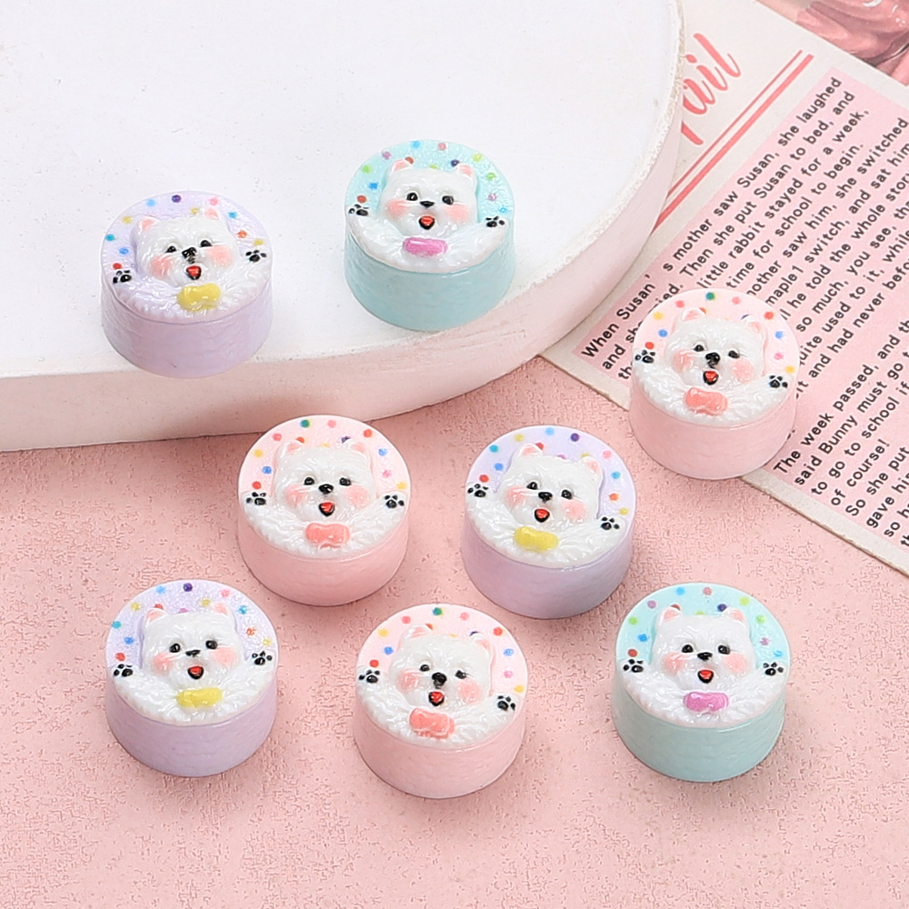 10개 창의적인 다채로운 강아지 케이크 레진 액세서리  - Phone Accessories Beads 리뷰 및 가격
