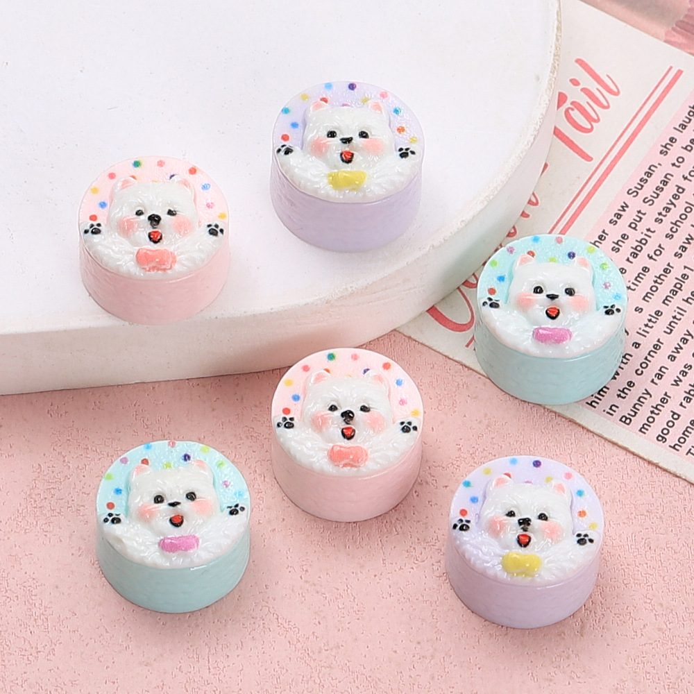 10개 창의적인 다채로운 강아지 케이크 레진 액세서리  - Phone Accessories Beads 리뷰 및 가격