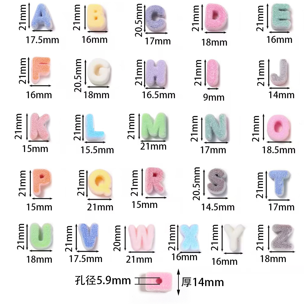 6개 랜덤 믹스 컬러 플록 아크릴 레터 비즈, 쥬얼리  - Phone Accessories Beads 리뷰 및 가격