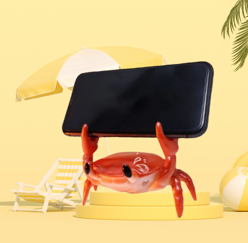 개성 넘치는 3D 게 모양 책상 장식 - 재미있는 휴대 - Phone Accessories For Old People 리뷰 및 가격