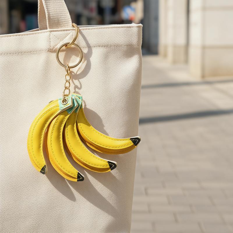 귀여운 PU 가죽 바나나 펜던트, 키링, 가죽끈 포함, - Phone Accessories For Kids 리뷰 및 가격