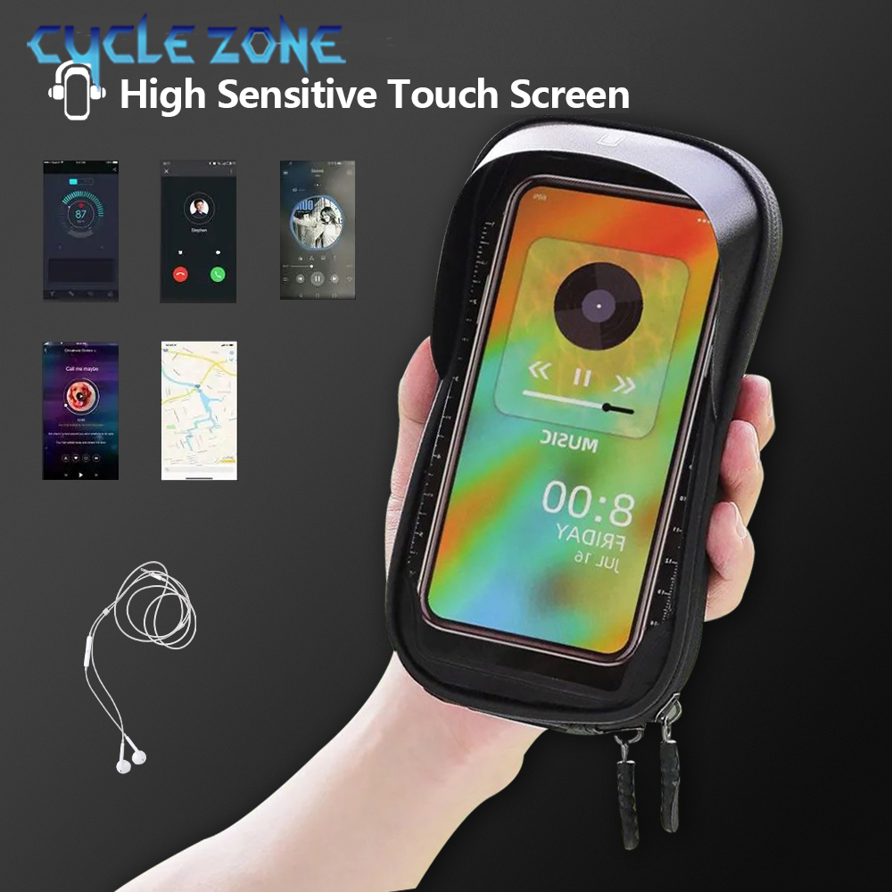 자전거 전화 가방 자전거 상단 전면 튜브 프레임 가방  - Phone Zone Accessories & Repair 리뷰 및 가격
