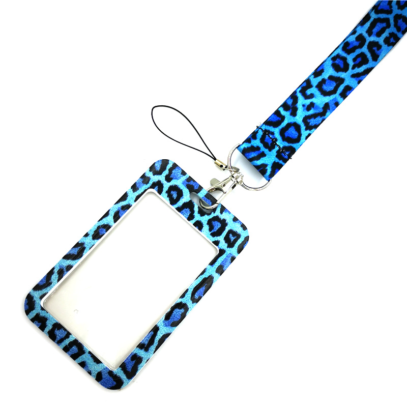 블루 레오파드 인쇄 키 매는 밧줄 자동차 키 체인 ID - Phone Accessories Baby 리뷰 및 가격