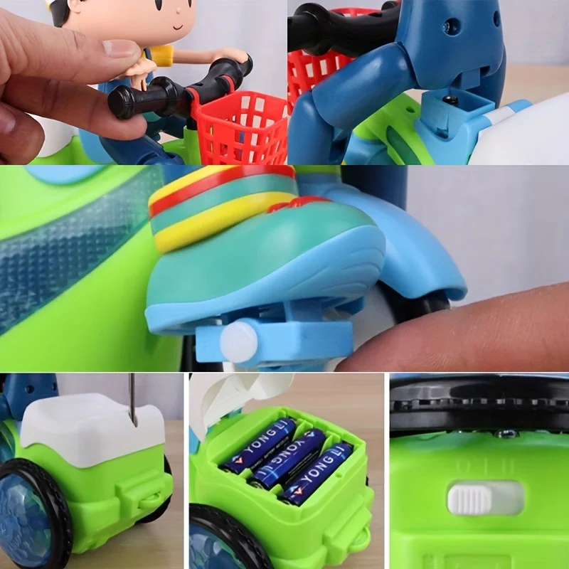 음악 스턴트 멋진 삼륜차 자동차, 360 도 회전 발광 - Phone Accessories Baby 리뷰 및 가격