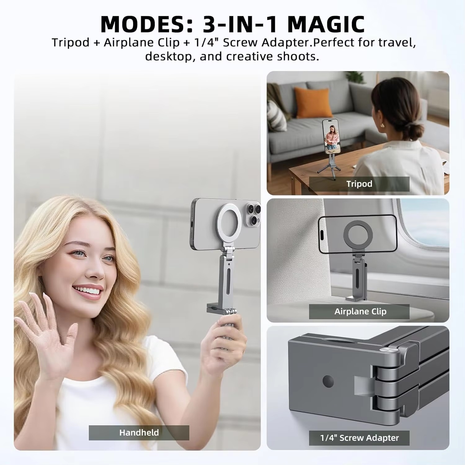 유니버설 마그네틱 폰 홀더 여행 필수품 자유로운 회전  - Quirky Phone Accessories 리뷰 및 가격