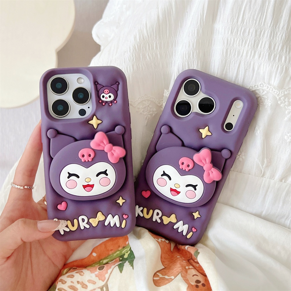 귀여운 산리오 캐릭터 쿠로미 3D 스탠드형 폰케이스 ( - Quirky Phone Accessories 리뷰 및 가격