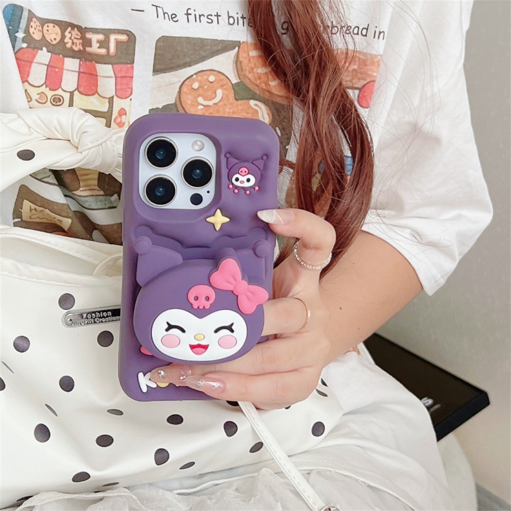 귀여운 산리오 캐릭터 쿠로미 3D 스탠드형 폰케이스 ( - Quirky Phone Accessories 리뷰 및 가격