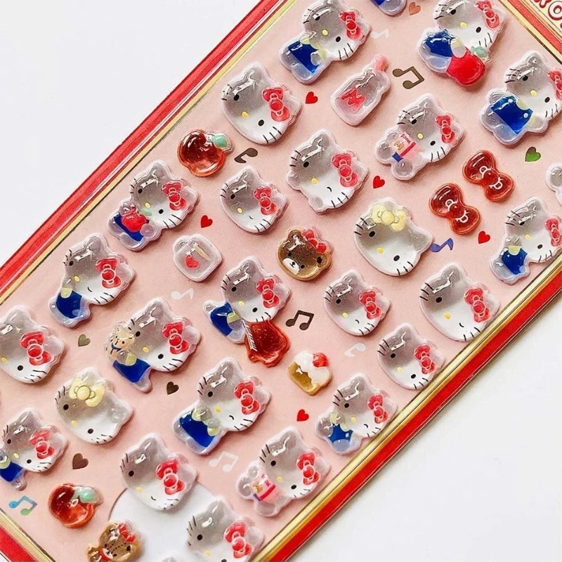 7Pcs 애니메이션 헬로키티 쿠로미 시나모롤 3D 산리 - Phone Accessories For Kids 리뷰 및 가격