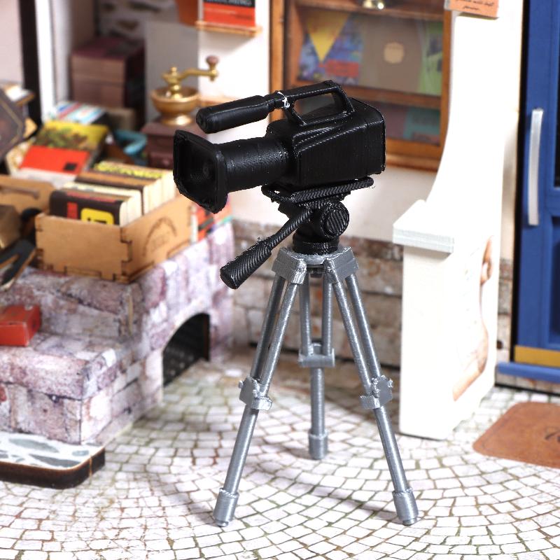 미니 비디오 카메라 삼각대 모델 1:12 스케일 인형  - Phone Accessories For Photography 리뷰 및 가격