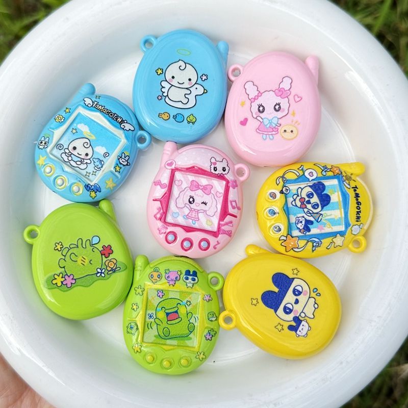 다마고치 양면 프린트 비즈 DIY 재료, 베이크드 페인 - Phone Accessories Beads 리뷰 및 가격