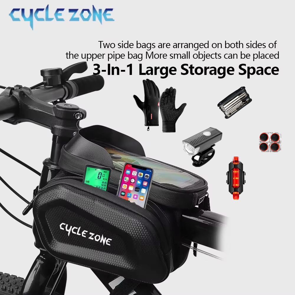 대용량 자전거 탑튜브 가방 터치스크린 폰 케이스 홀더  - Phone Zone Accessories & Repair 리뷰 및 가격